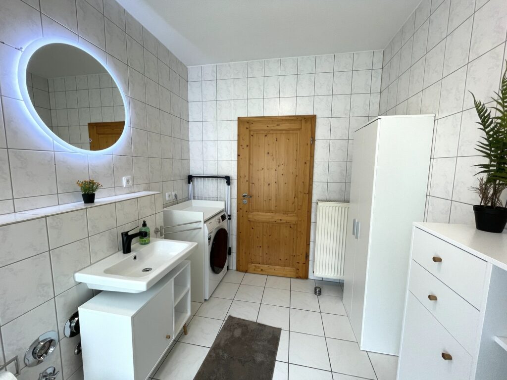 Ferienwohnung No. 5 Gästehaus Lehne - Badezimmer