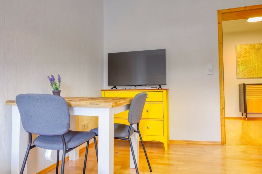 Ferienwohnung No. 5 Gästehaus Lehne - Schlafzimmer 3 Sitzecke